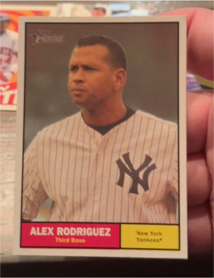 2010 Topps Heritage #19 Alex Rodriguez — front