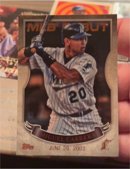 2016 Topps MLB Debut #MLBD-4 Miguel Cabrera — front