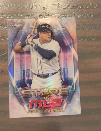 2023 Topps Series 2 Stars of MLB Chrome #SMLBC-44 Miguel Cabrera — front