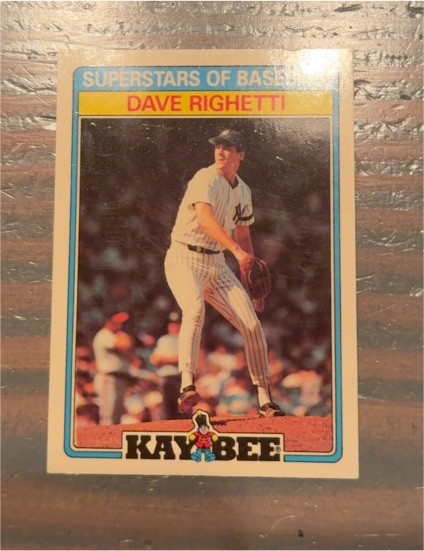 1987 Topps Kay-Bee Superstars of Baseball #27 Dave Righetti — front