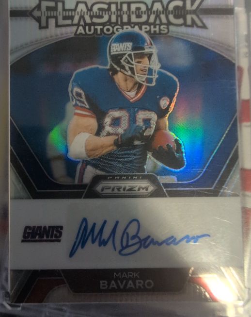 2023 Panini Prizm Flashback Autographs Mark Bavaro — front