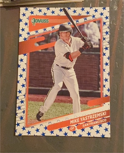 2021 Donruss Independence Day #67 Mike Yastrzemski — front