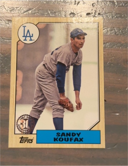 2017 Topps 1987 Topps Baseball 30th Anniversary #87-9 Sandy Koufax — front