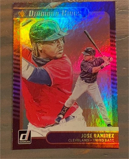2021 Donruss Diamond Kings #8 Jose Ramirez — front