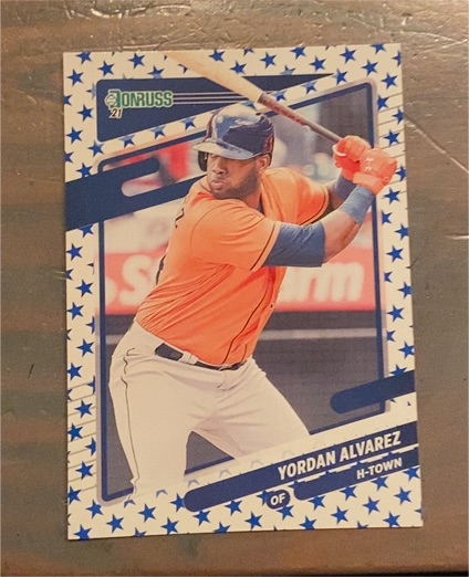 2021 Donruss #174 Yordan Alvarez Independence Day H-Town — front
