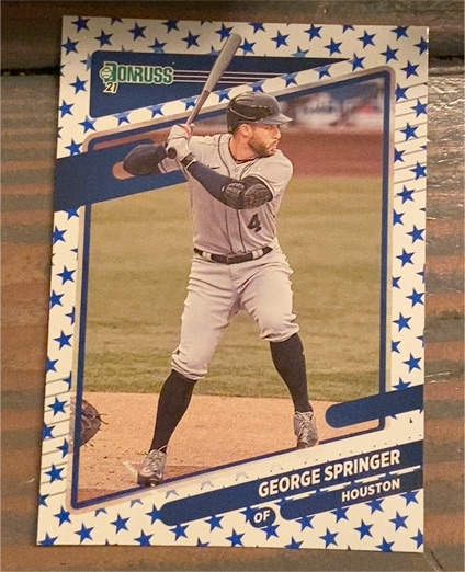 2021 Donruss #159 George Springer — front