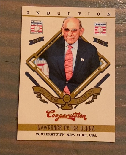 2012 Panini Cooperstown Induction #25 Lawrence Peter Berra — front