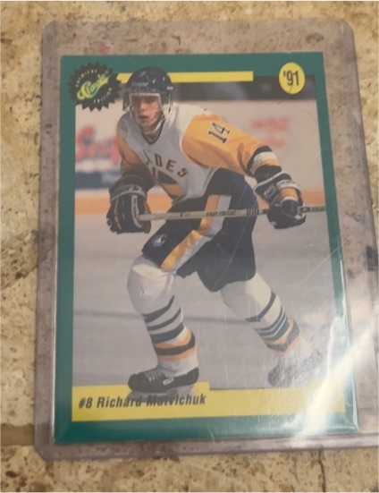 1991 Classic Draft Picks #7 Richard Matvichuk — front