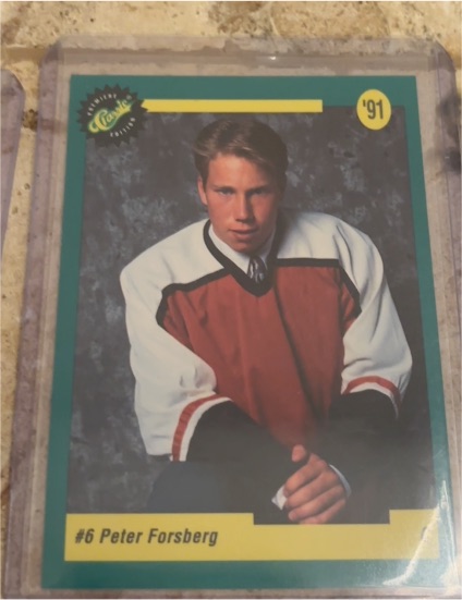 1991 Classic Premiere Edition #6 Peter Forsberg — front