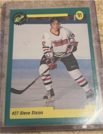 1991 Classic Draft Picks #27 Steve Staios — front