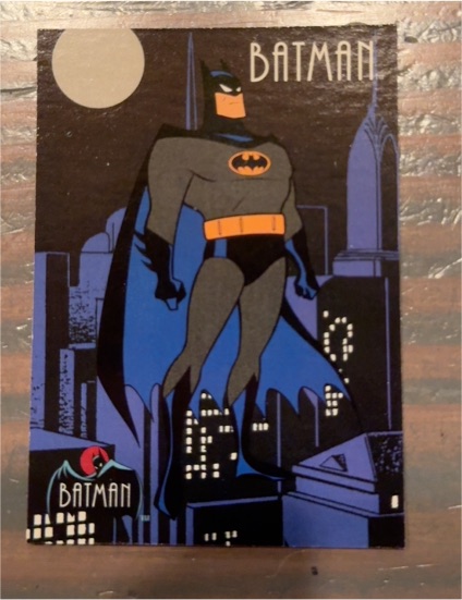 1993 Topps Batman The Animated Series #1 Batman — front