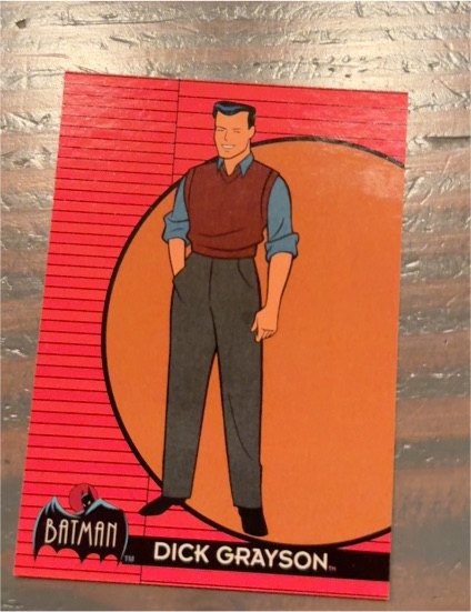 1993 Topps Batman: The Animated Series #5 Dick Grayson — front