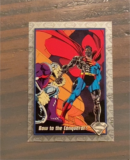 1993 SkyBox The Return of Superman #51 Bow to the Conqueror! — front