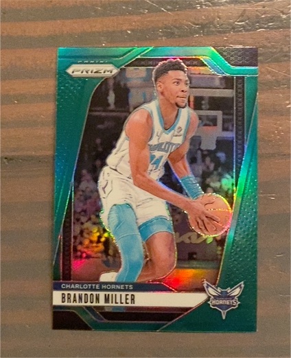 2024-25 Panini Prizm #109 Brandon Miller Green Prizm — front