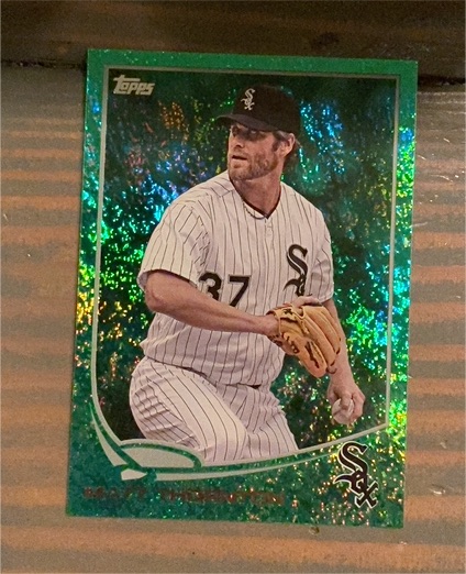 2013 Topps Update Emerald #US5 Chris Sale — front