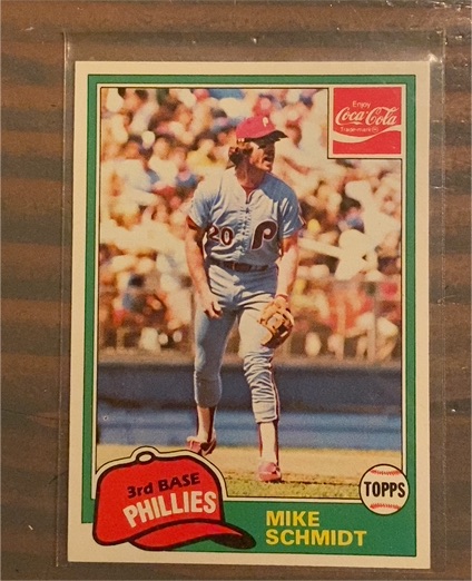 1981 Topps Coca-Cola #9 Mike Schmidt — front