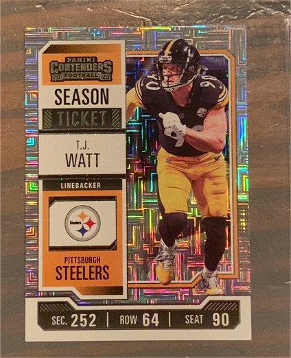 2023 Panini Contenders #85 T.J. Watt Season Ticket Mojo — front