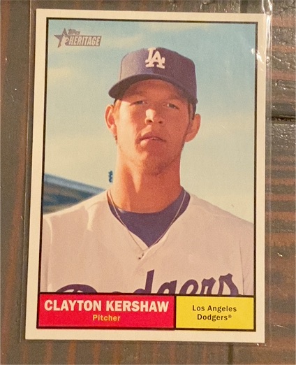 2010 Topps Heritage #109 Clayton Kershaw — front
