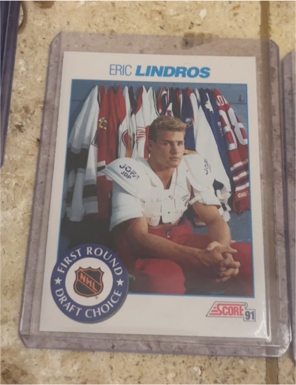 1991 Score #329 Eric Lindros — front