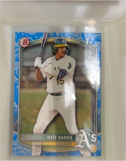 2025 Bowman Prospects #BP-102 Nate Nankil — front