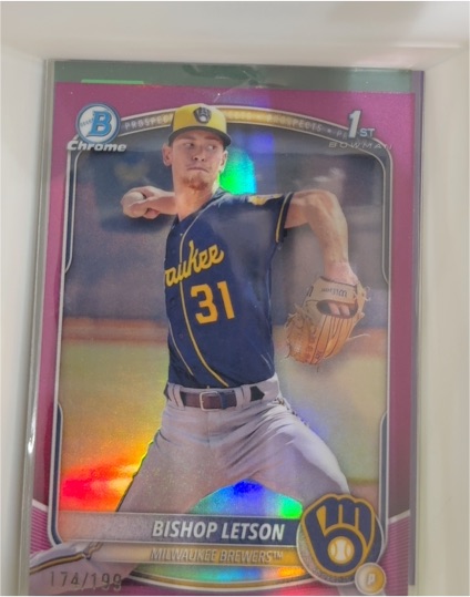 2025 Bowman Chrome #BCP-30 Bishop Letson — front