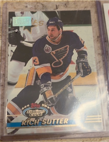 1991-92 Topps Stadium Club #192 Rich Sutter — front