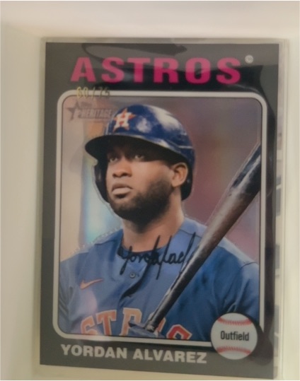 2024 Topps Heritage High Number #297 Yordan Alvarez — front