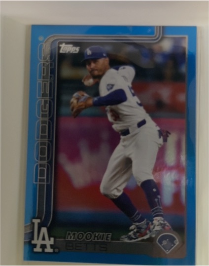2023 Topps Series 1 #50 Mookie Betts Royal Blue Parallel — front