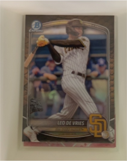 2025 Bowman Chrome #BCP-59 Leo De Vries — front