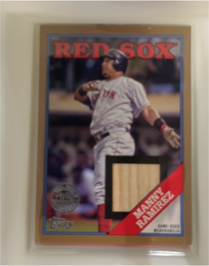 2023 Topps Series 1 1988 Topps Baseball Relics #88R-MRA Manny Ramirez — front