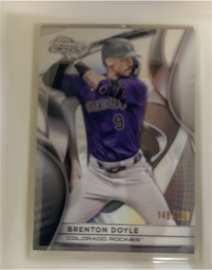 2025 Topps Chrome Black #57 Brenton Doyle — front