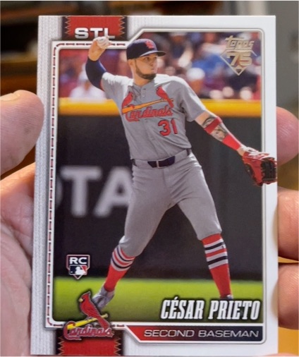 2026 Topps Series 1 #95 César Prieto RC — front