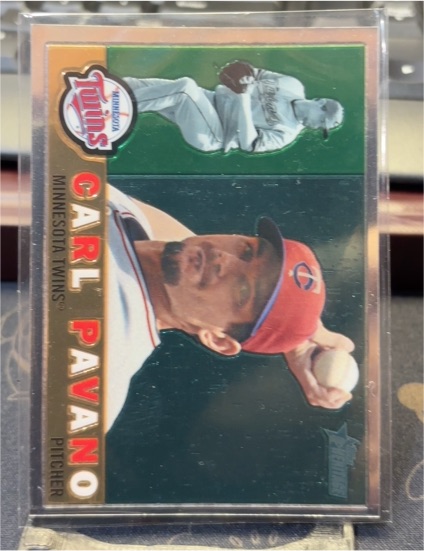 2009 Topps Heritage Chrome #CHR181 Carl Pavano — front