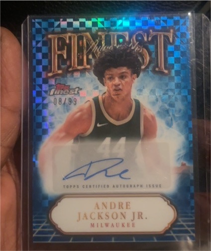 2024-25 Topps Finest #FA-AJ Andre Jackson Jr. — front
