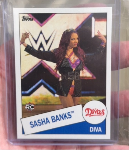 2015 Topps Heritage WWE #109 Sasha Banks — front