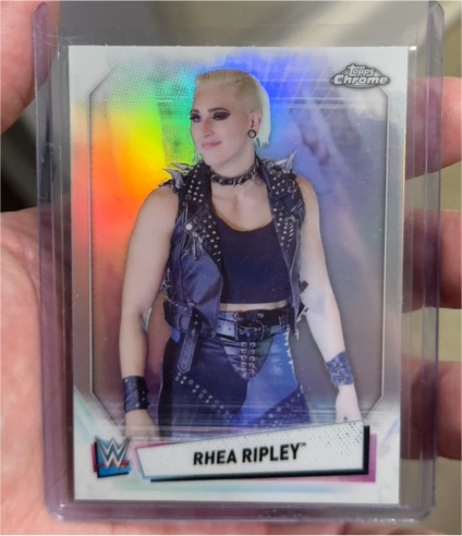 2021 Topps Chrome WWE #90 Rhea Ripley — front