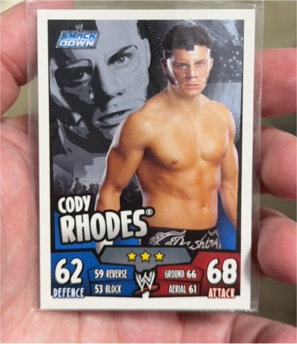 2011 Topps WWE Slam Attax Rumble #0w6 Cody Rhodes — front