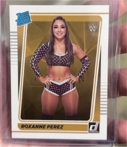 2022 Panini Chronicles WWE Donruss Rated Rookie #114 Roxanne Perez — front