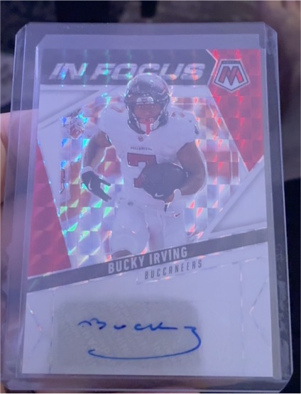2024 Panini Mosaic In Focus Signatures #IFS-BIG Bucky Irving — front
