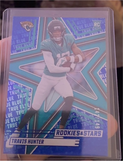 2025 Panini Rookies & Stars #186 Travis Hunter True Blue — front