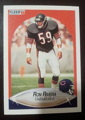 1990 Fleer Update #U-114 Ron Rivera — front