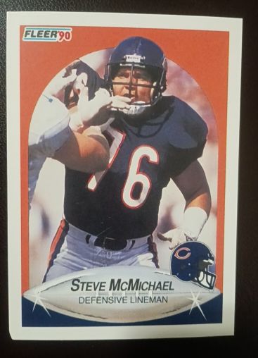 1990 Fleer #296 Steve McMichael — front