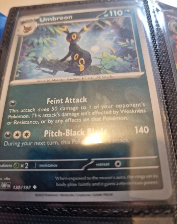 2024 Pokémon Obsidian Flames #130 Umbreon — front