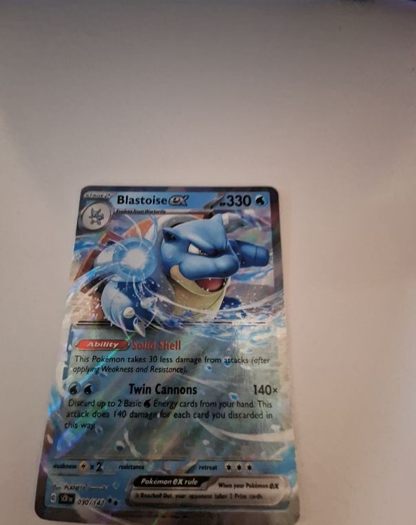 2024 Pokémon Stellar Crown #030/142 Blastoise EX — front