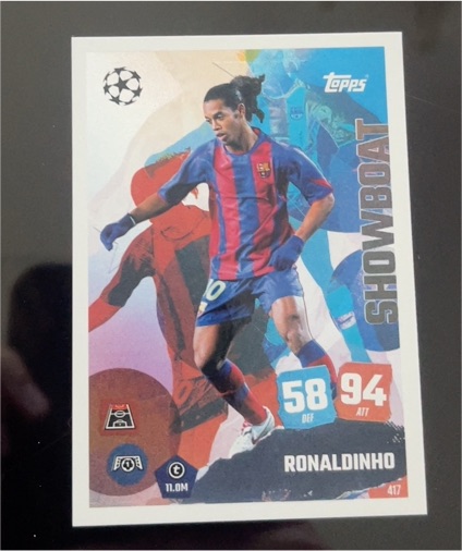 2025 Topps Match Attax #417 Ronaldinho Showboat — front