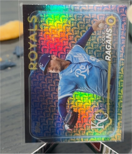 2024 Topps Chrome Logofractor #186 Cole Ragans — front
