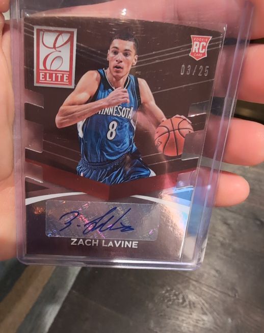 2014 Panini Donruss Elite Die-Cut #03/25 Zach LaVine Rookie Card — front