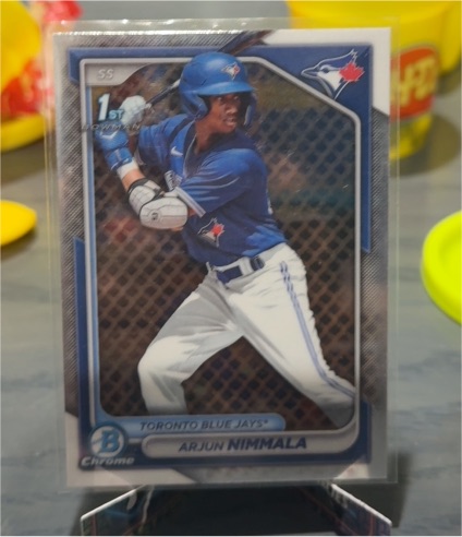2024 Bowman Chrome #BCP-142 Arjun Nimmala — front