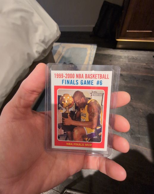 2000-01 Topps Heritage #136 Shaquille O'Neal NBA Finals MVP — front