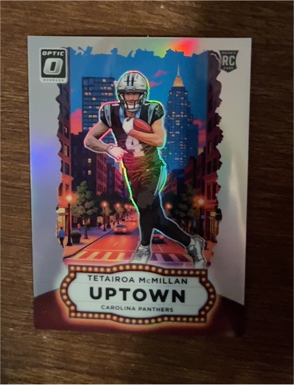 2025 Panini Donruss Optic #20 Tetairoa McMillan Uptown Rookie Carolina Panthers — front